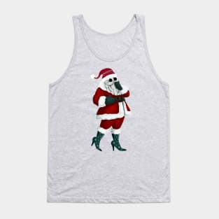 Santa in High Heels Tank Top